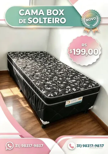 Cama box solteiro