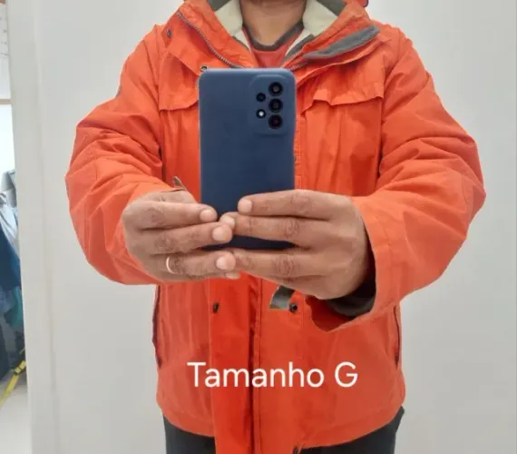 Jaqueta para Neve Timberland Masculina G Laranja - Importada Austrália Dupla Forração Des