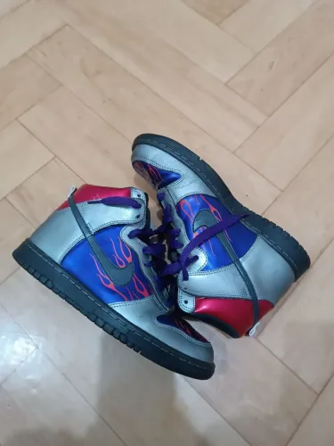 Nike Dunk High Optimus Prime Transformer Metallic 2009