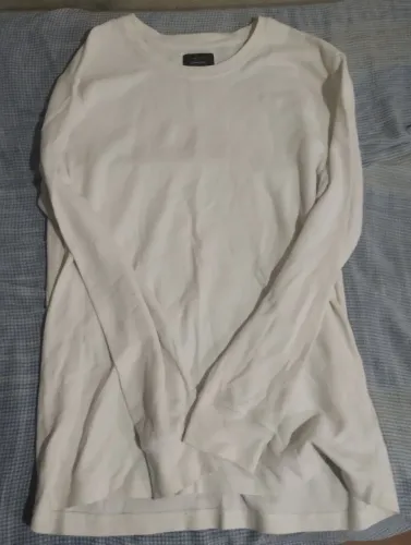 Blusa manga longa branca