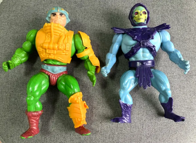 Bonecos Mentor e Esqueleto (He-man anos 80)