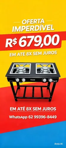 Fogao focco pagolli 2 bc 30x30