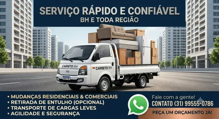 CARRETO BH e Contagem REGIÃO<br>