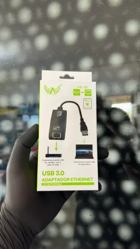 Adaptador USB 3.0 Para Rede Ethernet Gigabit 10/100/1000Mbps