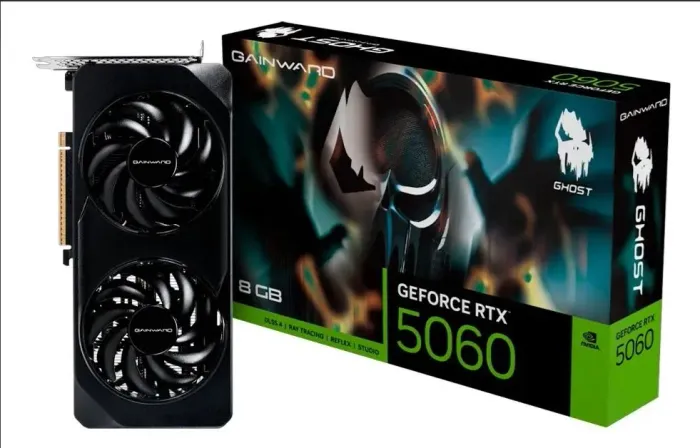 Placa de Vídeo Gainward RTX 5060 Ghost 8GB GDDR7 Nvidia 128 bit