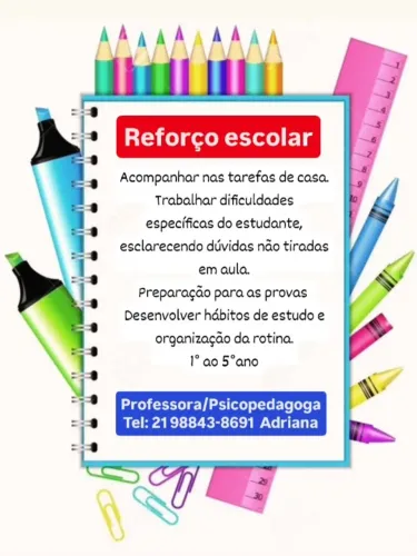 Reforço Escolar/Explicadora