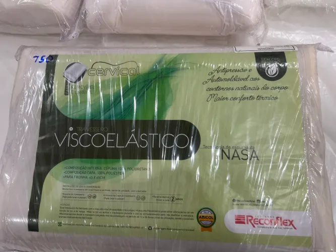 Travesseiro reconflex cervical viscoelástico 