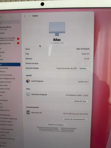 IMAC APPLE ÚLTIMO LANCAMENTO
