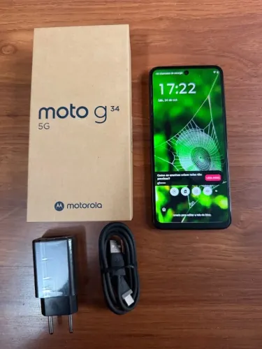 Motorola moto G34 5g 128gb 8gb 6.5" camera 50mpx snapdragon 695 bateria 5.000mha octa-core