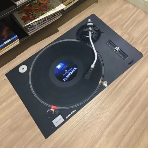 Tapete de Porta Decorativo Toca Discos FlashBackTechnics MkII SL 1200 DJ
