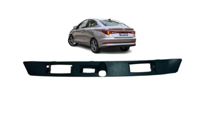 Moldura Luz D Placa Camera De Re Botão Mala Eletrica Hyundai Hb20 Sedan 2022 a 2025