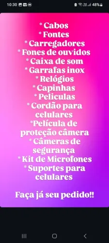 Acessórios para aparelhos