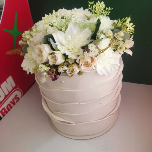 Bolo Fake Aniversário Casamento Batizado Debutante Mentira 15 Anos Flores