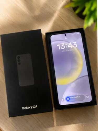 S24 DE 256 GB COM CAIXA SEMI NOVO UNICO DONO EM PERFEITO ESTADO CELULAR SAMSUNG S24