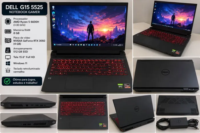 Notebook gamer Dell G15 5525