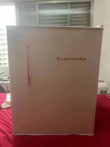 Frigobar Brastemp branco rose 