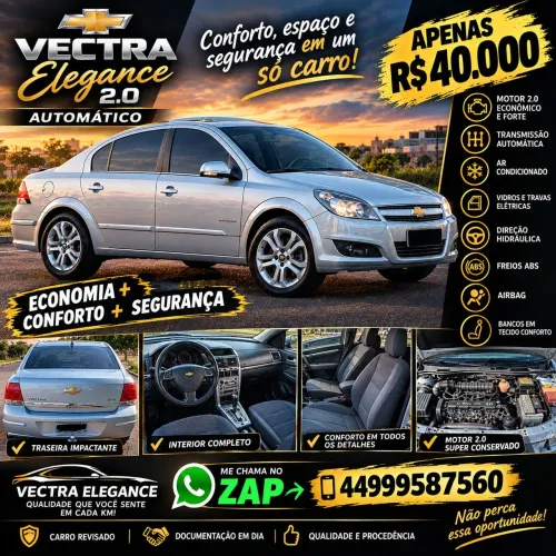 Chevrolet Vectra Elegan. 2.0 MPFI 8V Flexpower AUT 2011