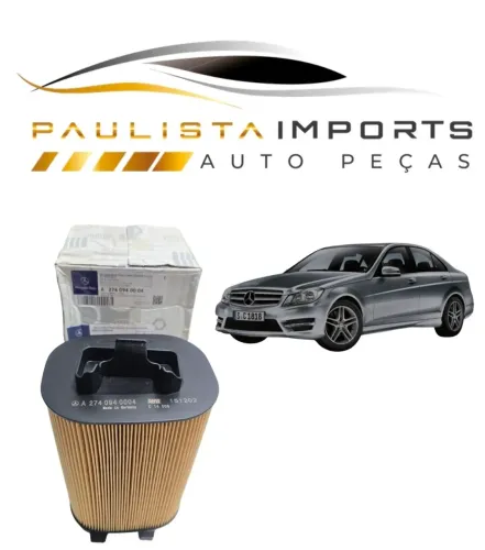 Filtro Ar Motor Mercedes C180 C200 2013 2014 ( Genuino A2740940004