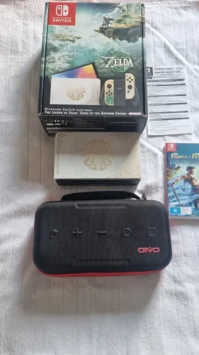 Nintendo Switch Oled Zelda Tears Of The Kingdom Cor Dourado