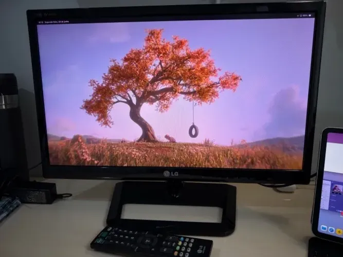 Monitor TV LG Full HD 21,5? | HDMI | Controle Original + Suporte Articulado