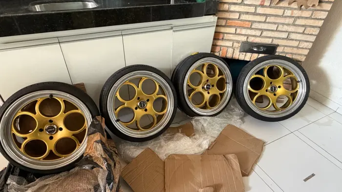 Jogo Roda Weld Magnum 17 Pneus Zero 4x100