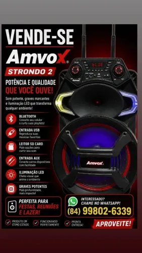 Caixa amvox strondo 2 550w