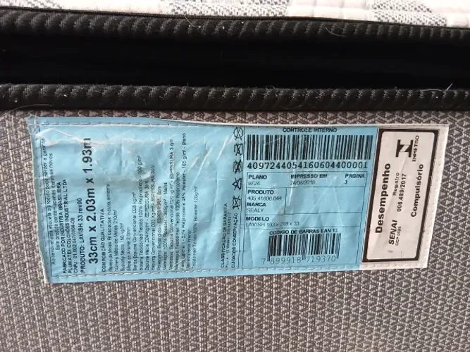 Colchão King Size Sealy Premium Lavish Posturepedic - Molas Ensacadas
