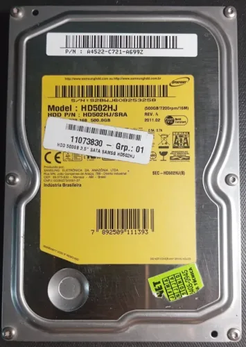 HD Samsung 500 - 7200 RPM