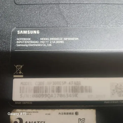Vendi Esse notebook Samsung NP300E5M DDR4 parou de funcionar vendo a sim
