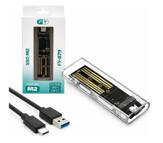 Case SSD M2 Nvme Sata Ngff Adaptador Hd Externo M.2 Usb 3.1 10gbps