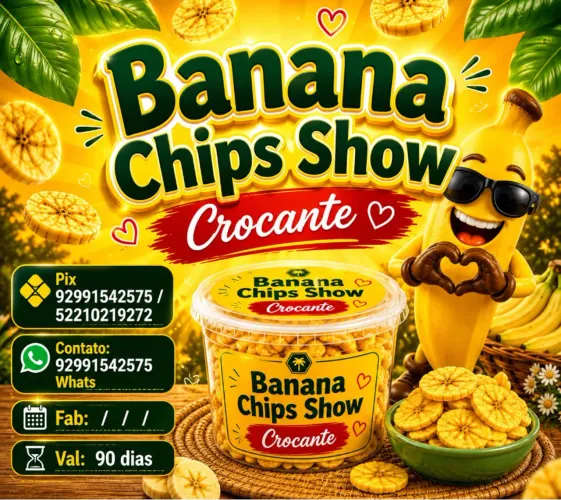 Banana frita pra revenda