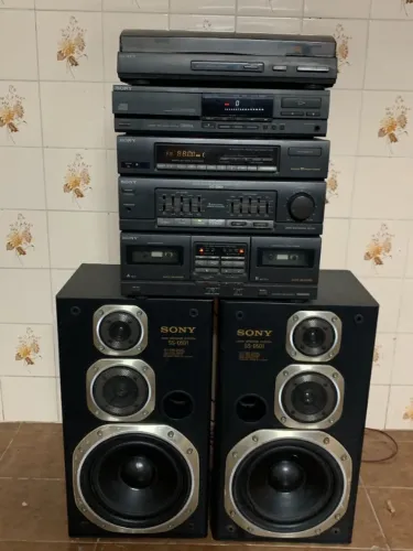 SONY XO-D501 - Sistema 3 em 1 com 2 Caixas Originais SONY