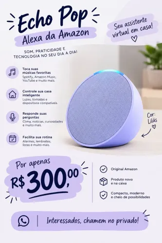 Alexa Echo Pop (Lilás)