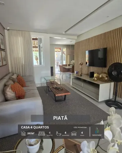 CASA DUPLEX NASCENTE 392m² 4 QUARTOS 2 SUÍTES PISCINA 4 VAGAS INFRA VENDE PIATÃ