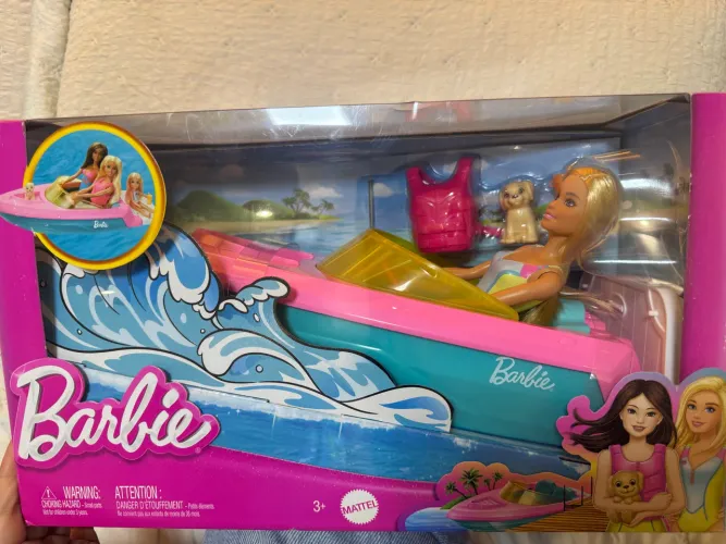 Barbie Conjunto de Brinquedo Barco com Boneca