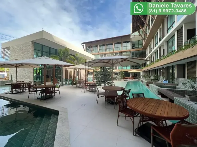 Flat mobiliado a venda em Porto de Galinhas - Mobiliado e com 1 quarto.