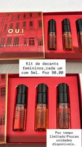 Kit O.u.i feminino e masculino