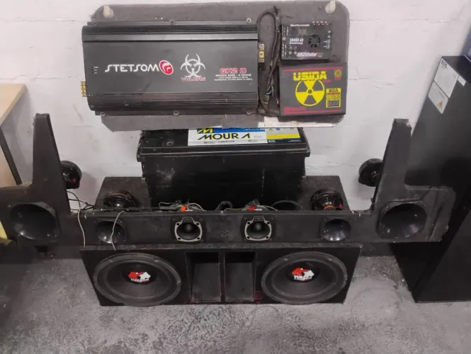 Sim automotivo completo com duas baterias pressão