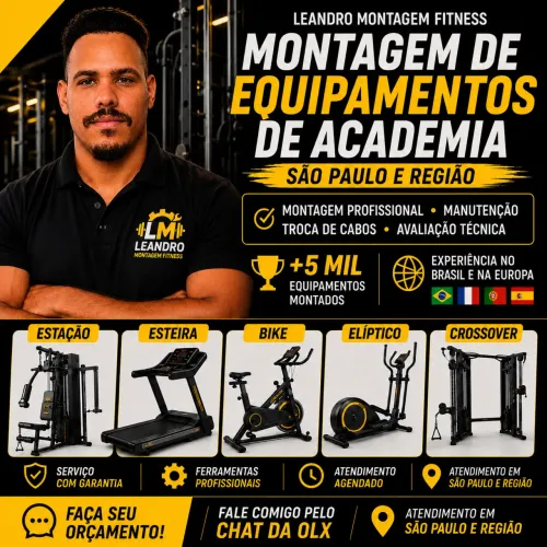Montador de Equipamento de Academia em São Paulo