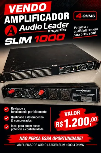 ÁUDIO LEADER SLIM 1000v4ohms