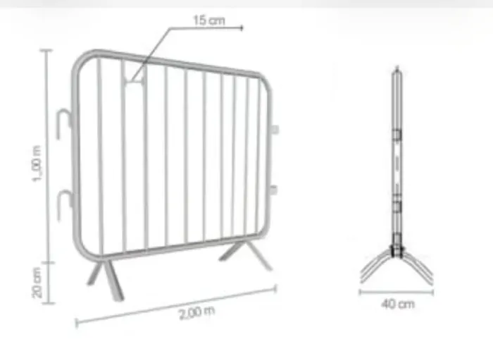 Gradil de isolamento 