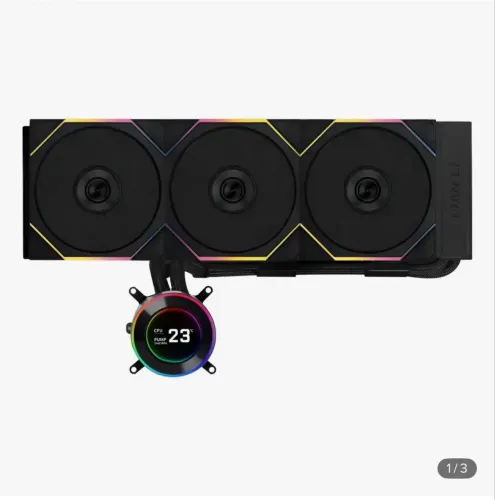 Water Cooler Lian Li Hydroshift II LDC-C 360TL Preto Com Tela IPS com Unifans TL