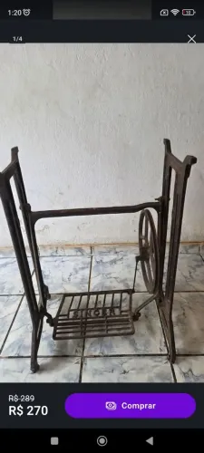 Singer pés de máquina de costura vintage
