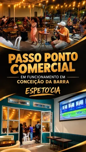 Passo ponto comercial em funcionamento em Conceição da Barra- ES