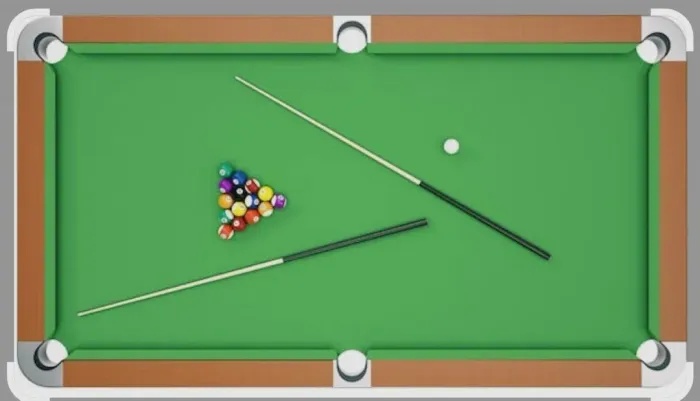 Mesa de sinuca artesanal