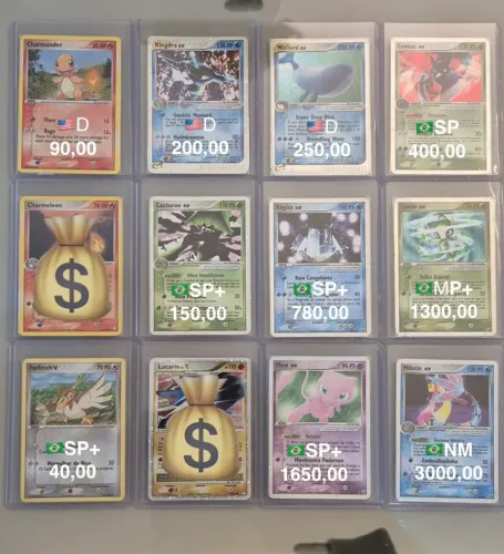 Lote cartas pokemon TCG antigas e raríssimas