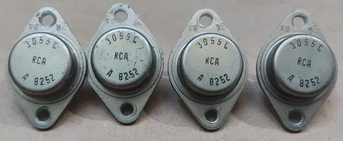 Kit 4x Transistores Antigo Rca 2n 3055c (original)