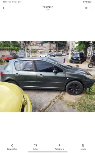 Peugeot 307 Soleil/ Presence 1.6/1.6 Flex 16V 5P 2009