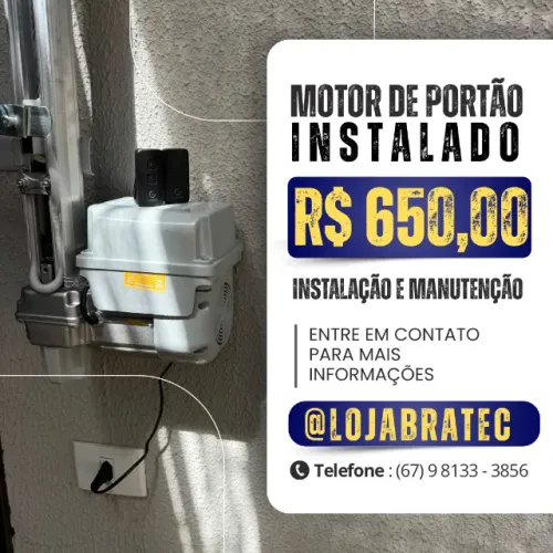 Motor de portão eletrônico de 8 segundos