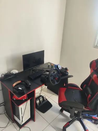 Pc gamer setup completo com volante g29